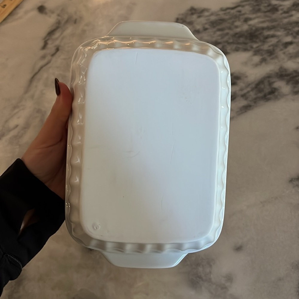 Square Ceramic Baking Dish In White Color 7 1/2x5 NWOT - Picture 3 of 3